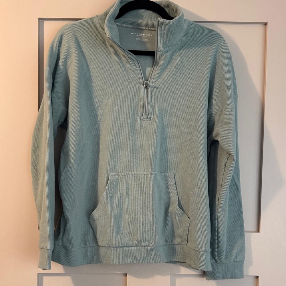 Marc Jacobs Men's Zip-Up Sweater in Light Blue